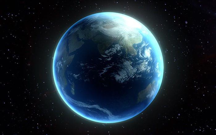 Schöne Planeten, blau Erde Hintergrundbilder Bilder