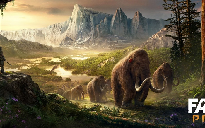 Far Cry: Primal, Mammuts, alte Hintergrundbilder Bilder