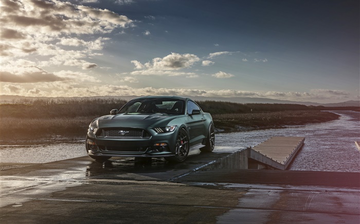 Ford Mustang 2015 GT supercar Vorderansicht Hintergrundbilder Bilder