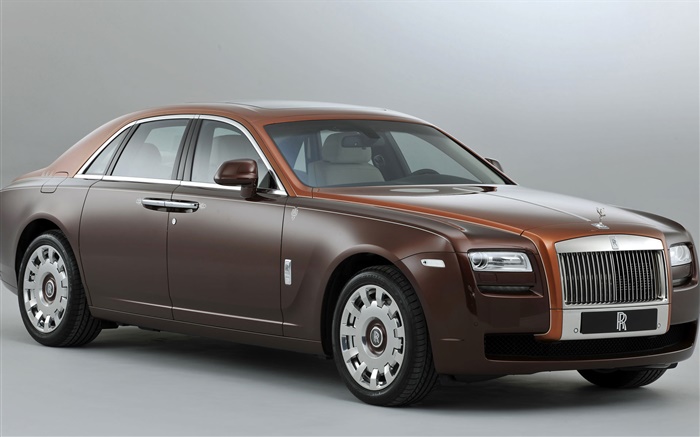 Rolls-Royce Ghost braun Luxus-Auto Hintergrundbilder Bilder