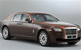 Rolls-Royce Ghost braun Luxus-Auto HD Hintergrundbilder