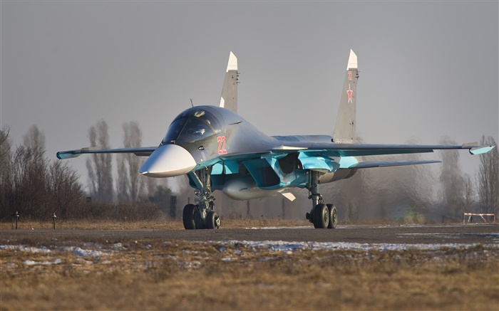 Su-34, taktischer Jagdbomber , Russisch Hintergrundbilder Bilder