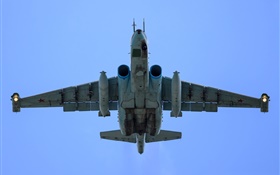 Sukhoi Su-25, unterschall  Kämpfer Flug, Ansicht von unten HD Hintergrundbilder