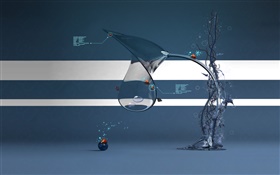 Zusammenfassung Baum, Marienkäfer , kreatives Design HD Hintergrundbilder