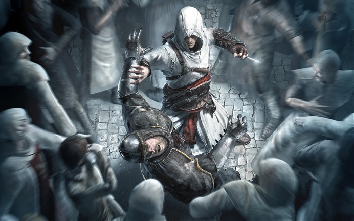Assassins Creed, Spiel mit großem Bildschirm Hintergrundbilder Bilder