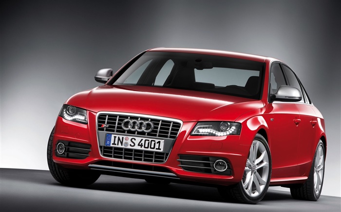 Audi S4 rotes Auto Hintergrundbilder Bilder