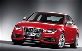 Audi S4 rotes Auto HD Hintergrundbilder