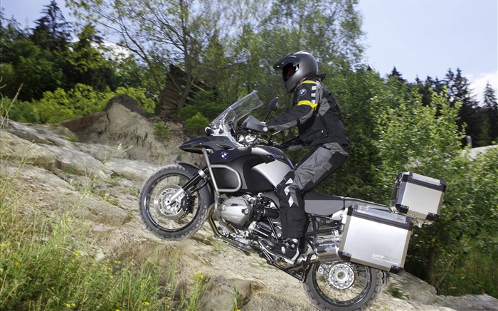 BMW Motorrad, zu den Pisten laufen Hintergrundbilder Bilder