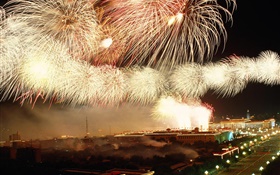 Peking Festival Nacht, Feuerwerk , Lichter HD Hintergrundbilder