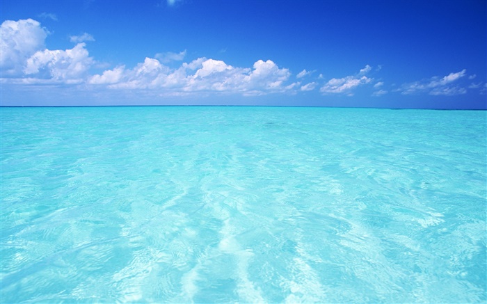 Blaues Meer, Himmel, Malediven Hintergrundbilder Bilder