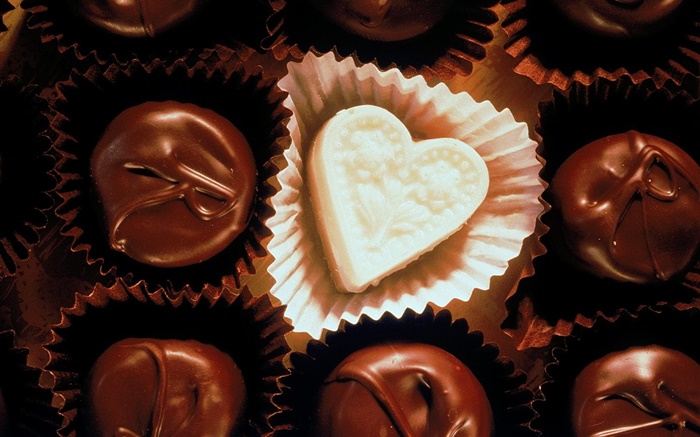 Schokolade, Herz, Liebe Hintergrundbilder Bilder