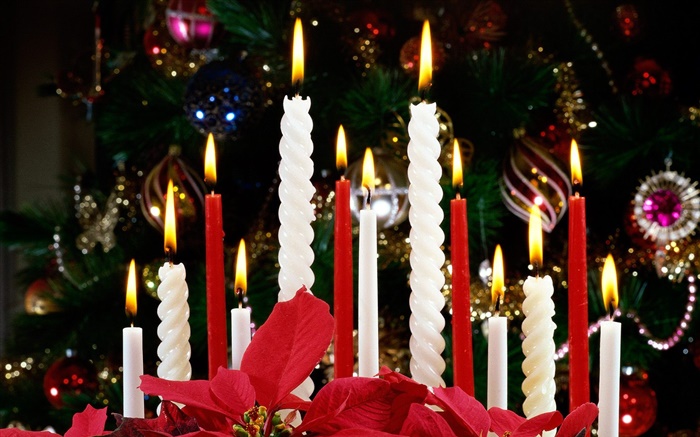 Weihnachten, Kerzen, Lichter Hintergrundbilder Bilder