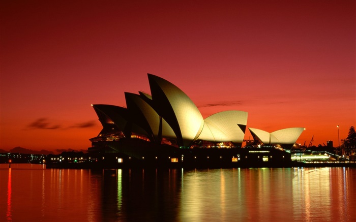 City-Nacht, Sydney, Australien Hintergrundbilder Bilder
