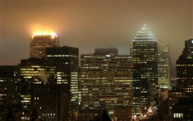 City, Wolkenkratzer, Lichter, Nacht HD Hintergrundbilder