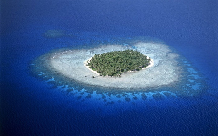 Korallenriffe, Mikronesien, Meer, Insel Hintergrundbilder Bilder