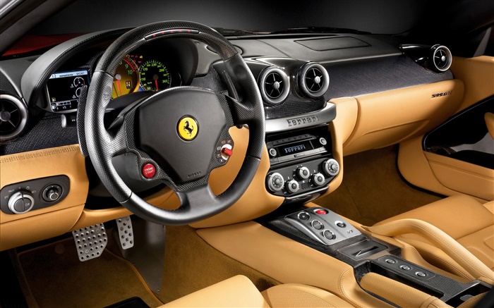 Ferrari F430 supercar cab close-up Hintergrundbilder Bilder