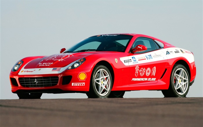 Ferrari-Rennwagen close-up Hintergrundbilder Bilder