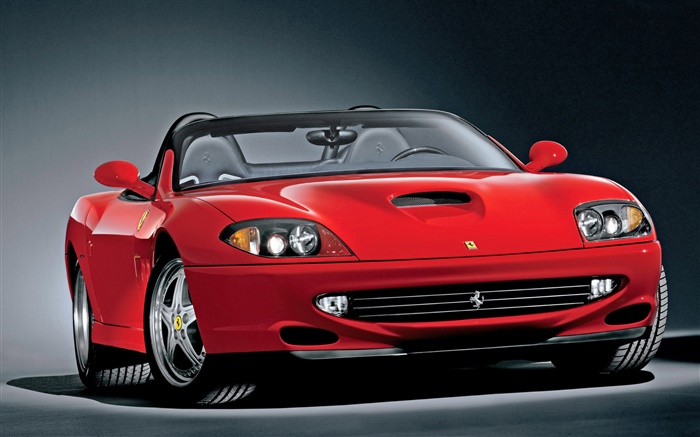 Ferrari rot Cabrio Hintergrundbilder Bilder