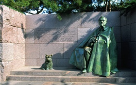 Franklin Delano Roosevelt, Statue HD Hintergrundbilder