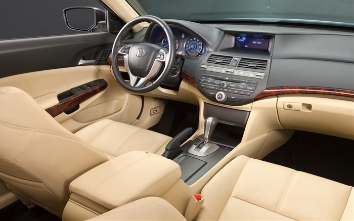 Honda Accord Auto, Instrumententafel , Lenkrad, Vordersitze Hintergrundbilder Bilder