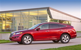 Honda Accord rotes Auto Seitenansicht HD Hintergrundbilder