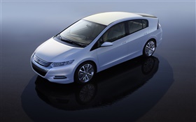 Honda weißes Auto Draufsicht HD Hintergrundbilder