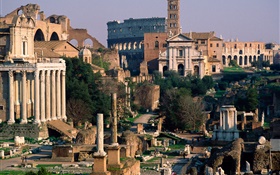 Italien Römische Palastruinen HD Hintergrundbilder