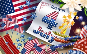 4. Juli US-Unabhängigkeitstag Thema Bilder HD Hintergrundbilder