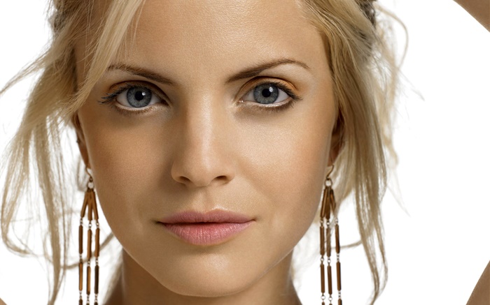 Schöne blonde Mädchen Gesicht Hintergrundbilder Bilder