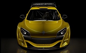 Renault gelben Sportwagen  Vorderansicht HD Hintergrundbilder