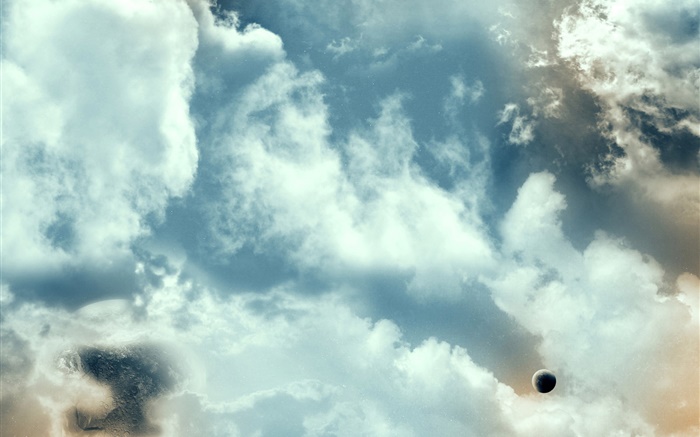 Himmel, Wolken, Planeten Hintergrundbilder Bilder