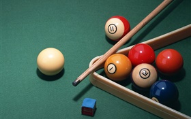 Snooker Bälle und Tischoberfläche HD Hintergrundbilder