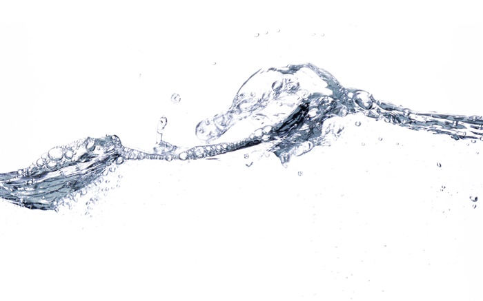 Splash Wasser, Tropfen, weißen Hintergrund Hintergrundbilder Bilder