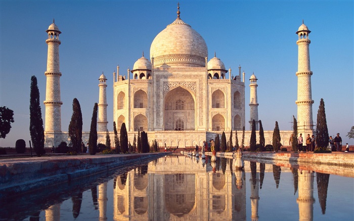 Taj Mahal, Indien Hintergrundbilder Bilder