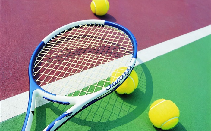 Tennis und Schläger Hintergrundbilder Bilder