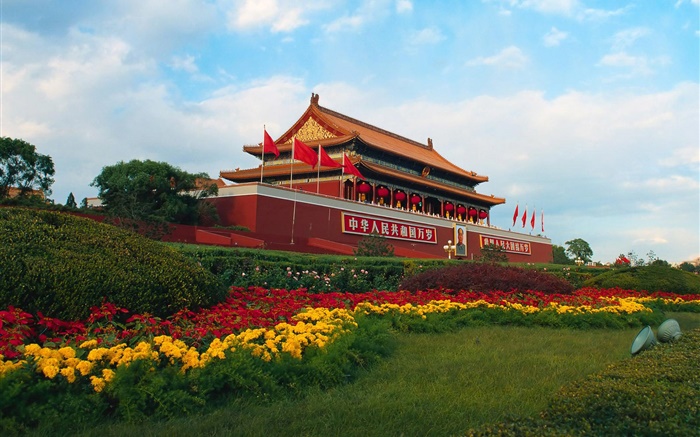 Platz des Himmlischen Friedens, Peking, China Hintergrundbilder Bilder