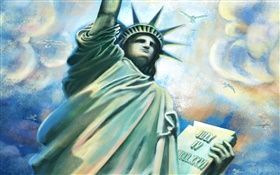 USA Freiheitsstatue , Kunst Bilder HD Hintergrundbilder