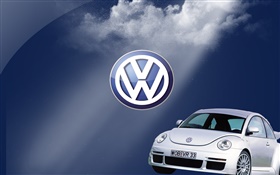 Volkswagen Logo, Beetle Auto HD Hintergrundbilder