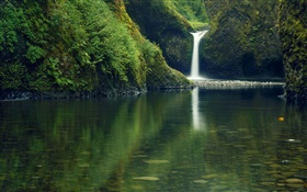 Wasserfall, klares Wasser HD Hintergrundbilder