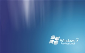 Windows 7 Professional, abstrakt blau