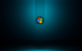 Windows 7-System, dunkelblauen Hintergrund HD Hintergrundbilder
