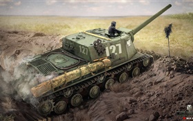 World of Tanks, PC-Spiel, Kunst Zeichnung HD Hintergrundbilder