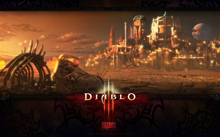 Diablo III, Spiel mit großem Bildschirm Hintergrundbilder Bilder