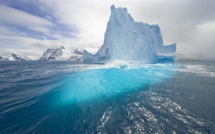Eisberg, blaues Meer, Frost, Wasser Hintergrundbilder Bilder