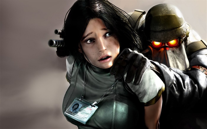 Killzone , Mädchen und Soldat Hintergrundbilder Bilder