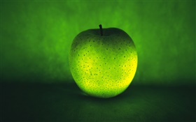 Leichte Obst, grüner Apfel HD Hintergrundbilder