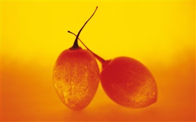 Leichte Obst, zwei Baumtomaten HD Hintergrundbilder