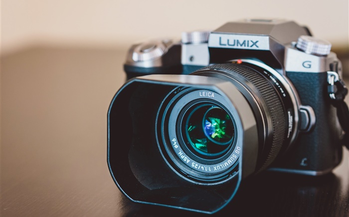 Lumix Kamera close-up, Linse Hintergrundbilder Bilder