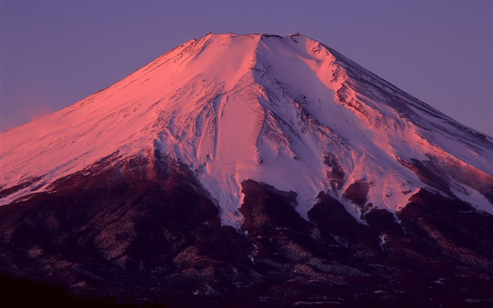 Mount Fuji, Japan, Dämmerung Hintergrundbilder Bilder