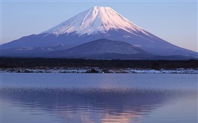 Meer, Wasser Reflexion, Mount Fuji, Japan HD Hintergrundbilder